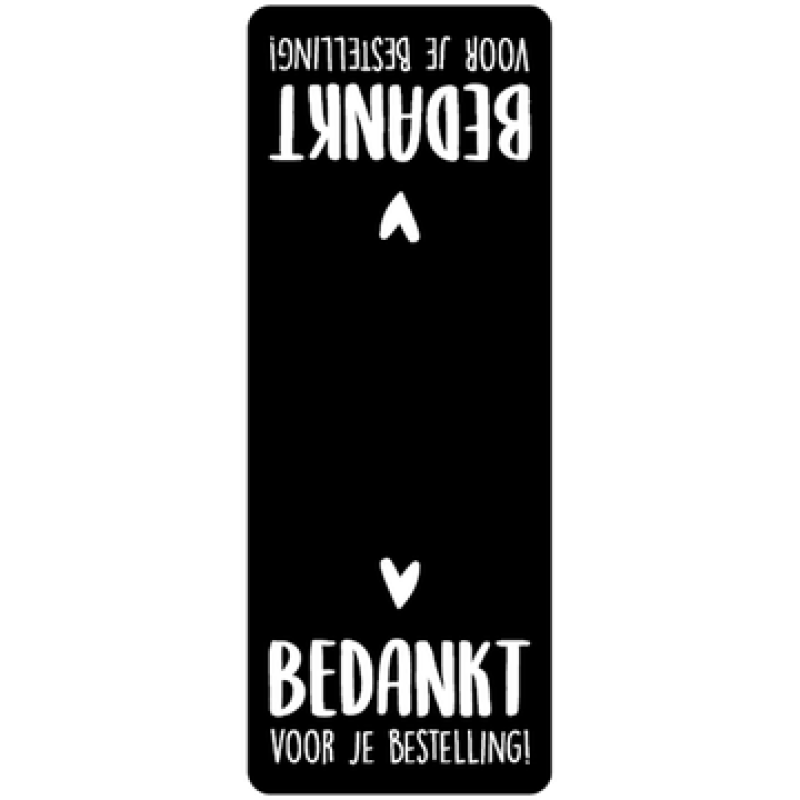 Labelsticker | Bedankt voor je bestelling! | 10 stuks